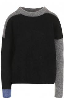 Вязаный пуловер с контрастными вставками Acne Studios
