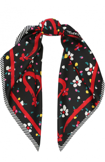 Шелковый шарф с принтом Marc Jacobs