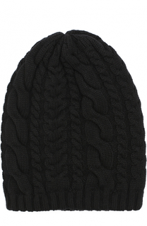 Шапка фактурной вязки из смеси шерсти и вискозы с кашемиром Inverni