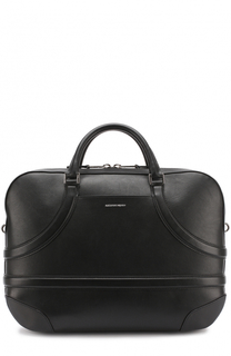 Кожаная сумка для ноутбука с плечевым ремнем Alexander McQueen
