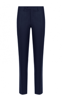 Шерстяные брюки прямого кроя Canali