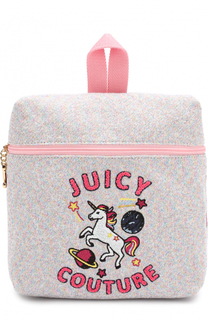 Текстильный рюкзак с аппликациями Juicy Couture