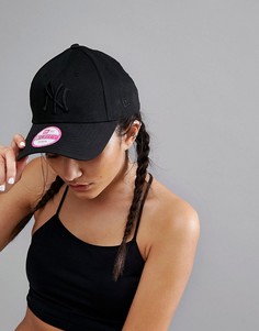 Кепка с однотонным логотипом NY New Era 9Forty - Черный