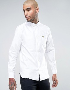 Белая оксфордская рубашка на пуговицах с логотипом в виде орла Lyle & Scott - Белый