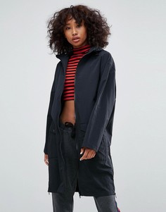 Непромокаемая куртка миди ASOS - Черный