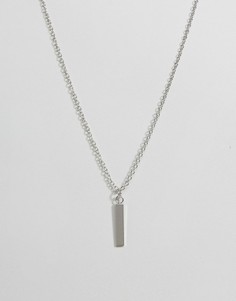 Серебристое ожерелье с подвеской DesignB эксклюзивно для ASOS - Серебряный