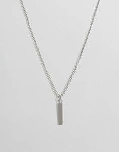 Серебристое ожерелье с подвеской DesignB эксклюзивно для ASOS - Серебряный