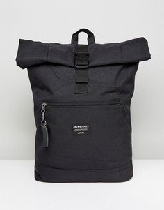 Рюкзак с закатанным верхом Jack & Jones - Черный