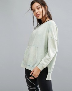 Светло-синий oversize-свитшот Reebok Studio - Синий