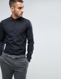 Супероблегающая строгая рубашка с воротником на пуговице Calvin Klein - Черный