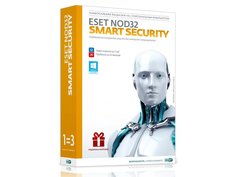 Программное обеспечение ESET NOD32 Smart Security + Bonus + расширенный функционал - универсальная лицензия на 1 год на 3PC или продление на 20 месяцев NOD32-ESS-1220-BOX-1-1