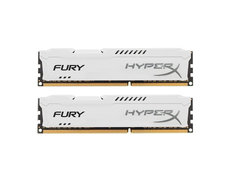 Модуль памяти Kingston HyperX Fury White Series DDR3 DIMM 1600MHz PC3-12800 CL10 - 8Gb KIT (2x4Gb) HX316C10FWK2/8