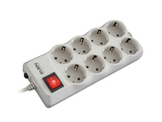 Сетевой фильтр Sven Optima Pro 8 Sockets 1.8m Grey