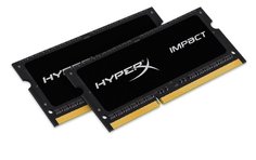 Модуль памяти Kingston HyperX Impact DDR3L SO-DIMM 1600MHz PC3-12800 CL9 - 8Gb KIT (2x4Gb) HX316LS9IBK2/8