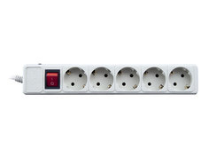 Сетевой фильтр Sven Optima Base 5 Sockets 1.8m Grey