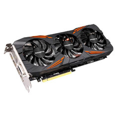 Видеокарта GigaByte GeForce GTX 1080 1721Mhz PCI-E 3.0 8192Mb 10010Mhz 256 bit DVI HDMI HDCP GV-N1080G1 GAMING-8GD
