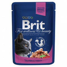 Корм Brit Лосось и форель 100g для кошек 100306/6286 Brit*