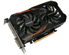 Видеокарта GigaByte GeForce GTX 1050 1379Mhz PCI-E 3.0 2048Mb 7008Mhz 128 bit DVI HDMI HDCP OC GV-N1050OC-2GD