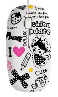 Мышь Delux DLM-111OUH White