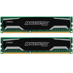 Модуль памяти Crucial Ballistix Sport DDR3 DIMM 1600MHz PC3-12800 CL9 - 8Gb KIT (2x4Gb) BLS2CP4G3D1609DS1S00CEU