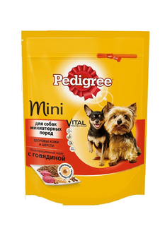 Корм Pedigree Говядина 190g для взрослых собак мелких пород 10135484