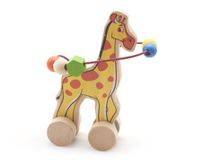 Каталка Мир деревянных игрушек Лабиринт-каталка Жираф Д358