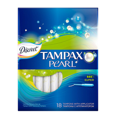 Tampax Discreet Pearl Super Duo TM-83726367 18шт