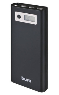 Аккумулятор Buro Power Bank 16000mAh Black RA-16000-3U-LCD-BK