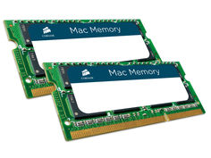 Модуль памяти Corsair Mac DDR3 SO-DIMM 1333MHz PC3-10600 CL9 - 8Gb KIT (2x4Gb) CMSA8GX3M2A1333C9