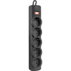 Сетевой фильтр Defender RFS 30 5 Sockets 3.0m Black 99515