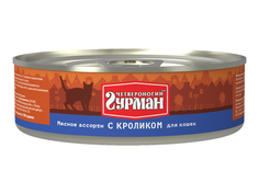 Корм Четвероногий Гурман Мясное ассорти с кроликом 100г для кошек 597