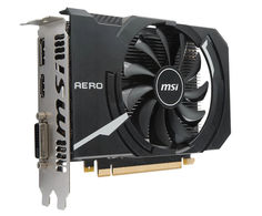 Видеокарта MSI GeForce GTX 1050 1404Mhz PCI-E 3.0 2048Mb 7008Mhz 128 bit DVI HDMI HDCP GTX 1050 AERO ITX 2G OC