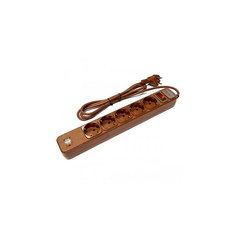 Сетевой фильтр Perfeo 2xUSB 5 Sockets 1.8m Brown PF-SP-5/USB/1.8-BR