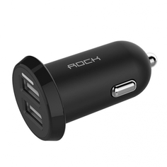 Зарядное устройство ROCK Ditor Car Charger 2xUSB 2.4A RCC0108 Black