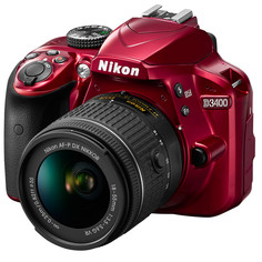 Фотоаппарат Nikon D3400 Kit 18-55 mm AF-P VR Red