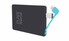 Аккумулятор Elari PowerCard 2500mAh Micro USB / Lightning-адаптер Black
