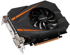 Видеокарта GigaByte GeForce GTX 1070 1556Mhz PCI-E 3.0 8192Mb 8008Mhz 256 bit 2xDVI HDMI HDCP GV-N1070IXOC-8GD