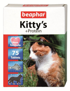 Витамины Beaphar Kittys+Protein Сердечки 75шт для кошек 12510