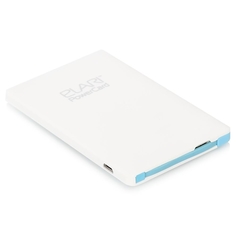 Аккумулятор Elari PowerCard 2500mAh Micro USB / Lightning-адаптер White