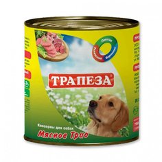 Корм Трапеза МясноеТрио 750g для собак 3059