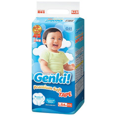 Подгузники Genki L 9-14кг 54шт