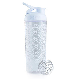 Шейкер BlenderBottle SportMixer Sleek 828ml Clamshell Pattern White BB-SMSK-CLAM