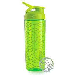 Шейкер BlenderBottle SportMixer Sleek 828ml Zen Gala Pattern Green BB-SMSK-ZEGA