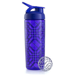 Шейкер BlenderBottle SportMixer Sleek 828ml Tartan Plaid Pattern Purple BB-SMSK-TAPL