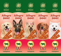 Лакомство B&B Allegro Dog Колбаски Говядина для собак (5шт) 36447