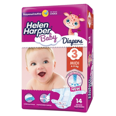 Подгузники Helen Harper Baby Midi 4-9кг 14шт 2310569