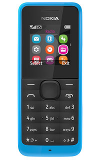 Сотовый телефон Nokia 105 Cyan