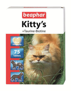 Витамины Beaphar Kittys+Taurine+Biotin 75шт для кошек 12509