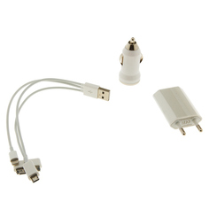 Зарядное устройство Luazon APPLE iPhone 4 / 5 / microUSB 833353