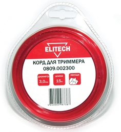 Аксессуар Леска для триммера Elitech 3mm x 15m 0809.002300